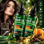 2PCS 7-in-1 Hair Care Essential Oil, 100ml, Containing Rosemary Oil, Castor Oil, Banana Oil, Pumpkin Seed Oil, Peppermint Oil, Biotin, Keratin, Moisturizing From Root To Tip, Perfect Valentine's Day And Mother's Day Gift For Both Men And Women