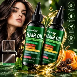 2PCS 7-in-1 Hair Care Essential Oil, 100ml, Containing Rosemary Oil, Castor Oil, Banana Oil, Pumpkin Seed Oil, Peppermint Oil, Biotin, Keratin, Moisturizing From Root To Tip, Perfect Valentine's Day And Mother's Day Gift For Both Men And Women