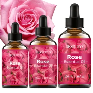 Rose Essential Oil, Elegant Floral Fragrance Oil for Diffusers, DIY Scented Crafts & Aromatherapy, Soft Romantic Aroma