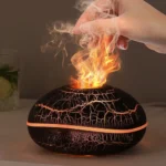 Aroma Humidifier Flame Can Add Essential Oil Small Aromatherapy Machine Air Humidifier Equipped with Colorful Lighting Function