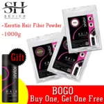 1000g Hair Fiber 10 Color Keratin Hair Building Fiber Powder Hair Fiber Thickening Poudre Instant Hair Growth Treatment For Hair