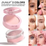 Oil Control Loose Powder Invisible Pores Matte Finish 2In1 Pressed Setting Powder Waterproof Smooth Face Under Eye Long Lasting