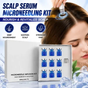 Microneedle Hair Regrowth Kit Scalp Nourishing Serum Strengthen Hair Roots Prevent Thinning Scalp Care Kit