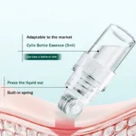 [Y]1Pc Water Soluble 64/144/600 Needles 0.25mm Roller Beauty Import Device Roller Microneedle Face Skin Care Tool Without Liquid