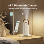 NAMSTE Portable Battery/Type-C Aroma Diffuser for Hotel Home with Leak Proof Technology Night Light Bluetooth Waterless Diffuser