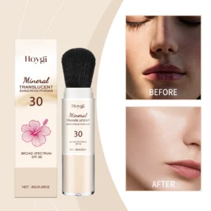 Hoygi Talc-free Setting Powder Waterproof Oil Control Long Lasting Matte Face Powder SPF UV Protection Translucent Makeup 8g