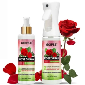 GOIPLE Natural Rose Spray Peppermint Extract Lightweight Anti-Frizz Hair Anti-Itch Scalp For Locs Dreadlocks Twist Hair Care