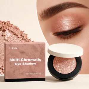 Shimmer Glitter Eyeshadow Palette Neutral Nude Shiny Sparkle Pearl Pigment Eye Shadow Long Lasting Waterproof Cosmetic For Travel Office Dating Party Eye Makeup
