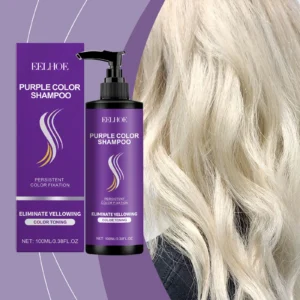 EELHOE Purple Toning Shampoo Color Care Nourishing Moisturizing Brass Neutralizer For Blonde Silver Hair Daily