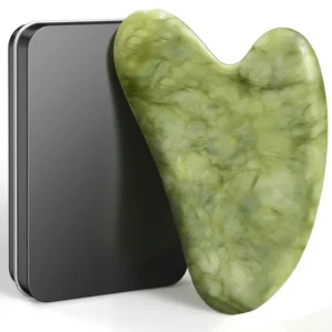 Gua Sha Facial Tools Jade Stone Beauty Tool for Face & Body,Massage for Jawline Sculpting, Puffiness Reducing, Skin Care Gift