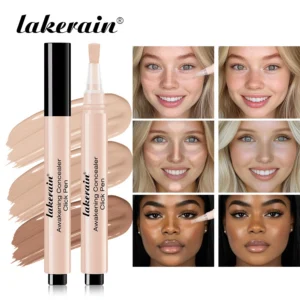 3 Colors Liquid Press Concealer Pen Detail Covering Acne Dark Circles Even Skin Tone Brightening Foundation Face Holding Makeup