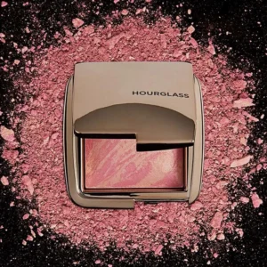 Hourglass Blush Highlighter Diffused Heat Bright Red B Shimmer Glow Natural Nude Makeup Face Cosmetic