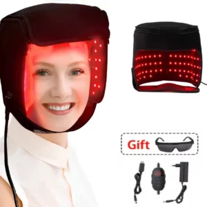 NEW Hair Growth Cap Head Massage Anti Hair Loss Relax Scalp Hair Regrowth，660nm 850nm Infrared Light Therapy 180 Leds Helmet