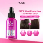 PURC Heat Protection Spray Smoothing Anti Frizz Dry Hair Scalp Treatment Hair Care Products for Women