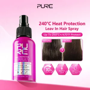 PURC Heat Protection Spray Smoothing Anti Frizz Dry Hair Scalp Treatment Hair Care Products for Women