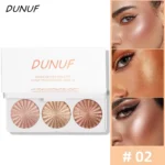 Highly Pigmented Waterproof Baked Highlighter Palette Blush Contour 4in1 Face Makeup Long Lasting Beauty Cosmetics