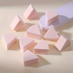 50pcs Triangle Makeup Blender Sponges For Full Face Curve Blending Coverage, Cream, Liquid Foundation, Mini Beauty Applicator