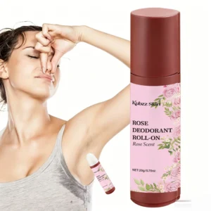 Natural Rose Jasmine Deodorant, 72-Hour Long-Lasting Odor Control | Unisex, Aluminum-Free Formula, Refreshing Texture, Quickly E