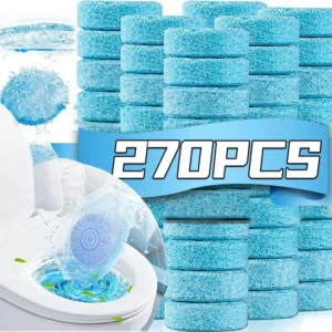 Toilet Bowl Cleaner Tablets Powerful Stain Remover Automatic Toilet Cleaner Long-Lasting Fresh Scent Deodorizer Cleaning Tablets