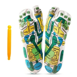New A Pair of Reflexology Socks Gloves Acupressure Hand Massager Massage Relieve Tired Feet Socks Acupoint Massage Tool ZBHLGJ12
