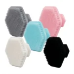 Soft Silicone Face & Body Cleansing Brush Gentle Exfoliating Scrubber for Deep Pore Cleaning Sensitive Skin Shower Massage Tool
