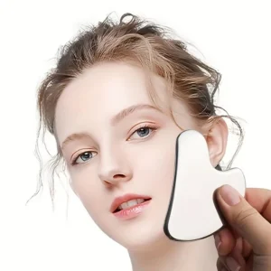 1-2pcs Stainless Steel Gua Sha Tool - Ultra-Thin Heart Shape with Triangle Edges for Face & Hand Massage, Relaxation & Muscle