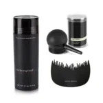 3pcs Set Hair Building Fiber Cover Sparse Hair Or Bald Spots Hair Loss Regrowth Treatment Keratin Hair Fibers Powder Applicator