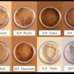 Pudaier 8 Colors Oil-control Loose Powder Waterproof Long-lasting Full Coverage Face Setting Powder Compact Makeup Cosmetics