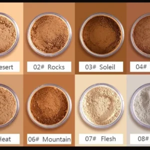 Pudaier 8 Colors Oil-control Loose Powder Waterproof Long-lasting Full Coverage Face Setting Powder Compact Makeup Cosmetics
