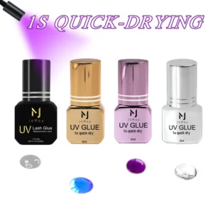 JOMAY UV GLUE 1-3S Fast Drying Strong False Eye Lash Glue Adhesive For Eyelash Extensions 4 Color 5ml UV Glue