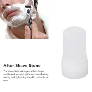 4.23oz Alum Man After Shave Barber Alum Block Travel Portable Skin Soothing Post Shave Stone Cuts Nicks Beard Shaving Care Paste