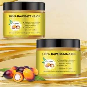 Batana Oil For Scalp And Hair Care, Palm Oil Enriched, Plant Extracts, Scalp And Hair Care Product