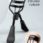 1 portable eyelash curler black, stainless steel eyelash curler lasting shaping, suitable for female eyelash lifting, eye eyelas
