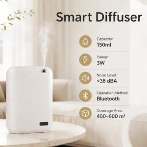 NAMSTE Waterless Diffuser 150ml Capacity Essential Oil Diffuser for Home Aromatherapy Machine Electric Diffuser Fragrance Device