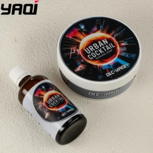 2026 YAQI Urban Cocktail God of Shaving Aftisan 170g Shaving Soap And 100ml Alcohol-Free Aftershave Lotion Men's Grooming Kit