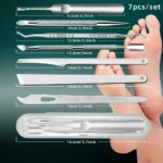 Nail Professional Ingrown Toenail Tool Kit - File, Lifters Stainless Steel Cuticle Pusher Dead Skin Push Remover