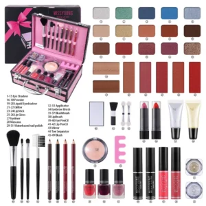 Hot Sale Multifunctional Makeup Sets Matte Eyeshadow Lipstick Highlight Blush All In One Portable Full Face Cosmetic Makeup Kit