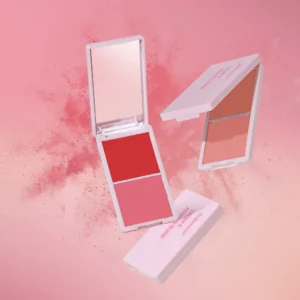 5 Colors Cream Powder Blush Pan Matte Dewy Rosy Cheek Blush Long Lasting Wearing High Pigment Natural Face Makeup Cosmetics