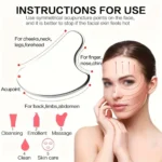 1/2PC Stainless Steel Gua Sha Scraper Massager For Face Neck Body Guasha Massage Tool Facial Skin Care GuashaBoard Face Massager