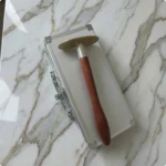 Gua Sha Tool with Wooden Handle Ergonomic Brass Gua Sha Scraper Deep Tissue Scraping Tool Premium for Masseuses, Travel