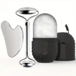 Ice Face Roller Facial Skincare Ice Roller Set, Facial Roller GuaSha Face Tool Set Face Massage Roller Lifting Contouring