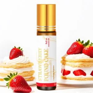 10ml Strawberry Pound Cake Fragrance Oils Roller Ball Natural Fragrance Mini Holiday Gifts