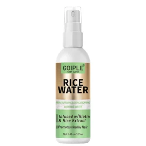 GOIPLE 100ml Rice Water Repair Dry Frizzy Damaged Refreshing Balance Scalp Nourish Roots Smooth Anti-loss Hair Growth Spray