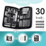 30-Piece Nail Clipper Set Stainless Steel Nail Beauty Tool Nail Trimmer