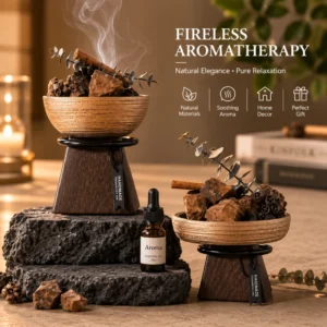 Fragrance Diffuser Stones Essential Oil Aromatherapy Holder No Flame Home Bedroom Decor Gift