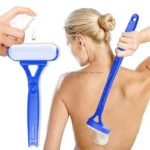 Folding Long Handle Back Lotion Applicator,Roller Type Sunscreen Cream Spreader,Multifunctional Body Skin Oil Coating Tool