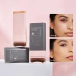 Concealing Foundation Stick 5 Shades With Built-In Brush,  Brighten Lightweight and Waterproof Formula Face Contour Stick Makeup