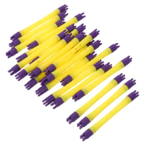 40Pcs Wooly Curl Perm Rods Set Small Anti Slip Hair Curler Rods for Flat Fine Hair DIY Perming Tools Professional Cold Wave
